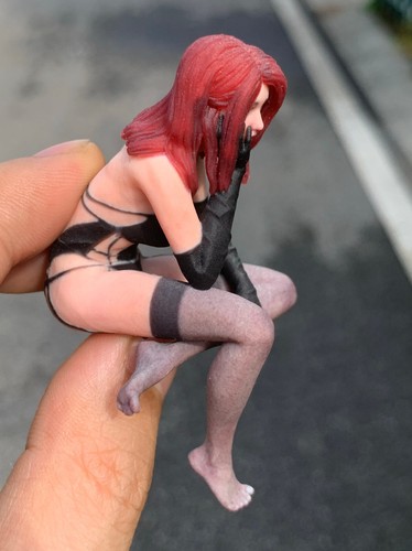 1/16 Silk stockings JK punk Girl Scene Miniature Figure Doll For Car Model Toys - Picture 7 of 21