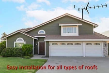 Digital OTA Antenna Outdoor Attic or Roof Mount TV Antenna up to 200 Miles