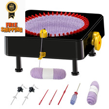 48 Needles Knitting Machine, Hand Crank Loom Machines Small, Medium