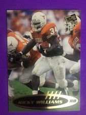 1999 Press Pass Football  CARD # 1 Ricky Williams Rookie Card