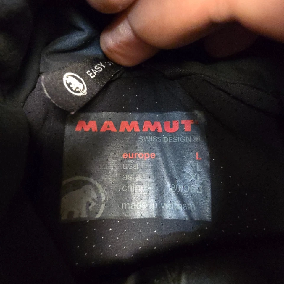 Mammut куртка мужская большой серый открытый длинным рукавом softshell с капюшоном размер L - Изображение 4 из 4