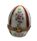 Hand-painted Limoges French Porcelain Egg Trinket Box — photo 1