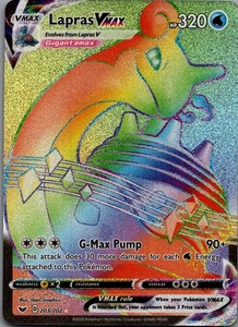 Lapras VMAX 203/202 Sword & Shield Secret Rare Holo