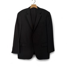 Emporio Armani G Line Super 130's Black Virgin Wool Men's Suit Jacket 40R