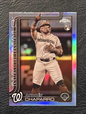 2025 Topps Chrome - Andres Chaparro #187 Sepia Refractor (RC)