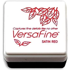 Satin Red Small-Size VersaFine Instant Dry Pigment Ink for Stamping Crafts