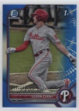 2022 Bowman Chrome Prospects Blue Refractor 44/150 Logan Cerny #BCP-120 u6m