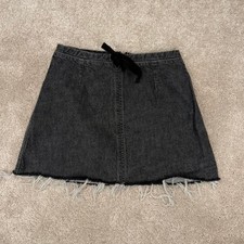 Vintage Esprit Black denim mini skirt