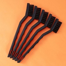5Pcs Durable Anti Static Record Brush 3 Row Bristle Cleaning Tool Black