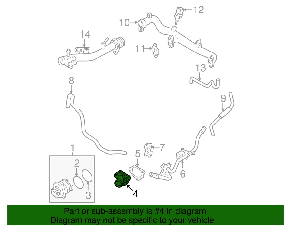 Nissan 2005-2021 Original - Termostato 21200-31U1B Foto 2 de 2