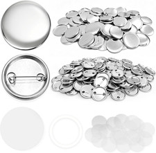 100 Set 32mm/1.25 inch Button Maker Supplies, Pin Maker Button Supplies