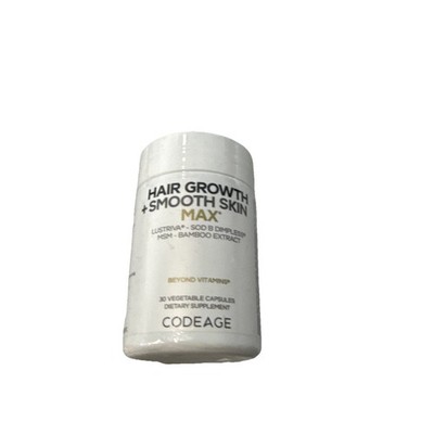 Hair Growth + Smooth Skin, Max, 30 Vegetable Capsules Exp 2028