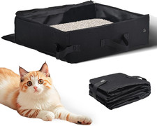 Foldable Travel Cat Litter Box - Leak-Proof Waterproof Portable Pet Carrier Bag