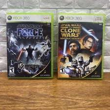 Star Wars The Clone Wars Republic Heroes & The Force Awakens (Xbox 360, 2009)