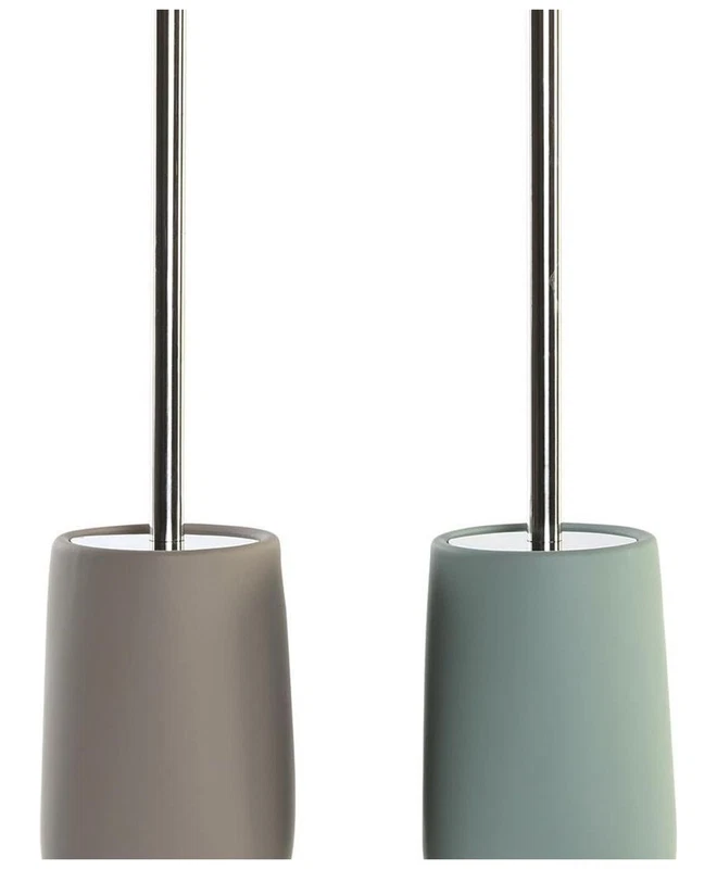 Scopino WC Dolomite Beige o Verde Menta con Manico in Acciaio Inox 41 cm, fotografia 4 di 9
