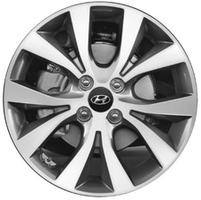 16 Hyundai Accent Wheel Rim Factory Oem 70867 2015-2017 Machined Grey