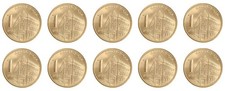Serbia 1 Dinar, 2011-2024, KM #54, Mint X 10 PCS