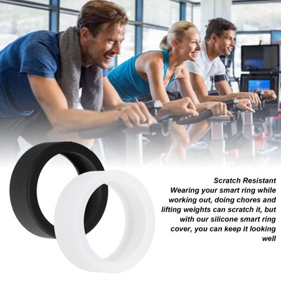 2x Smart Ring Silicone Cover Thin Lightweight Skin Friendly Smart Ring Prote Hot