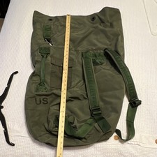 Military Surplus Olive Drab Duffel Bag Backpack Field Gear Militaria