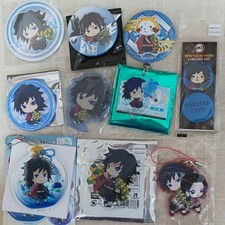 Demon Slayer Giyu Tomioka Acrylic Stand Badge Keychain Collectible Japan Anime