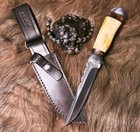 Model #5547 “Flash” Impact Cutlery Custom Handmade Hunting Knife Camel Bone | D2