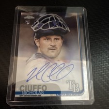 Topps Chrome 2019 Nicholas Ciuffo Rookie Autograph RA-NC Tampa Bay Rays