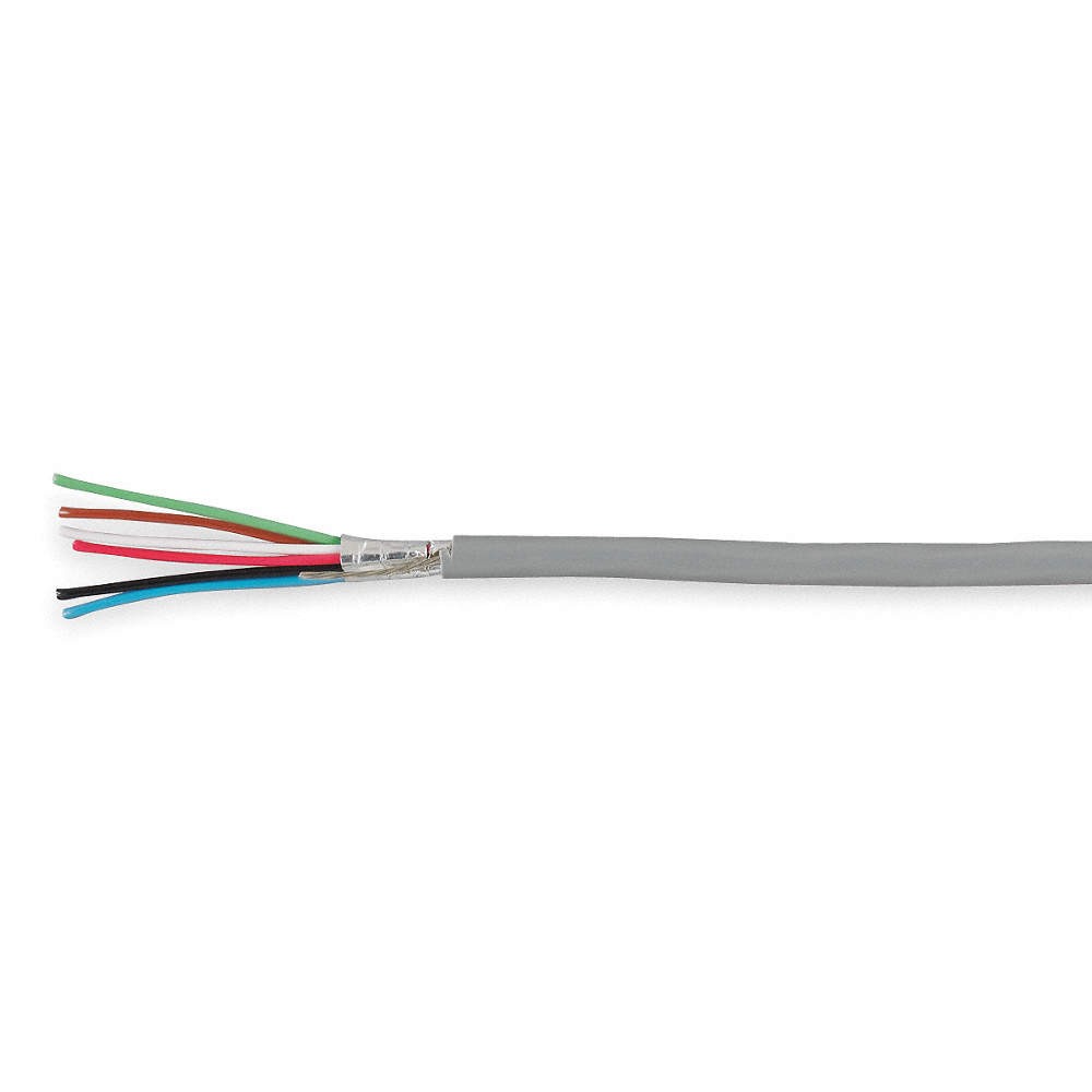 CAROL E2036S.41.10 Data Cable,Riser,6 Wire,Gray,1000ft 21Y839