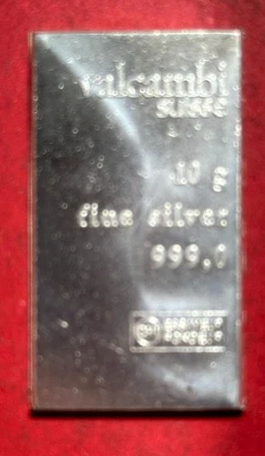 Vintage US .999 FINE SILVER 10 Grams! Old Bullion Mini Bar!