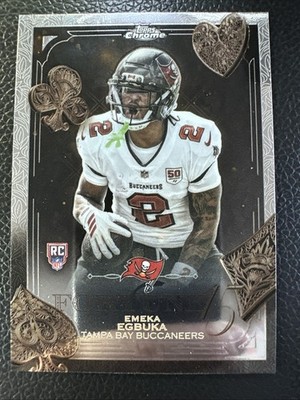 2025 Topps Chrome Football Fortune 15 #F15-21 Emeka Egbuka Rookie
