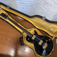 DIA Les Paul Type Electric Bass Guitar Black Humbuckers 70s MIJ Vintage