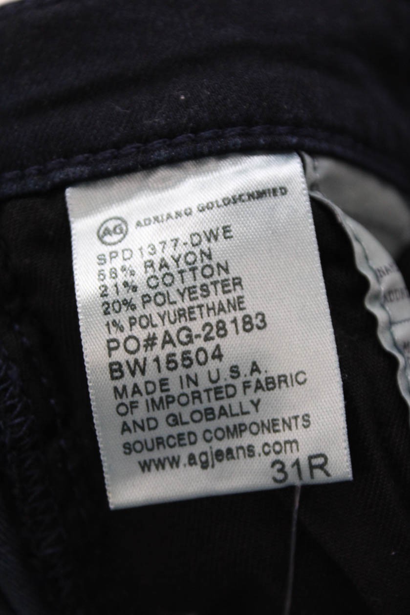 AG Adriano Goldschmied Womens The Stevie Slim Straight Ankle Jeans Blue Size 31 thumbnail 5