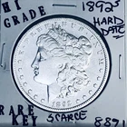 1892 S MORGAN SILVER DOLLAR HI GRADE GENUINE U.S. MINT RARE KEY COIN 8891