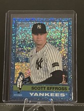 SCOTT EFFROSS LIGHT BLUE SPARKLE 2025 TOPPS HERITAGE HIGH NUMBER CARD #636