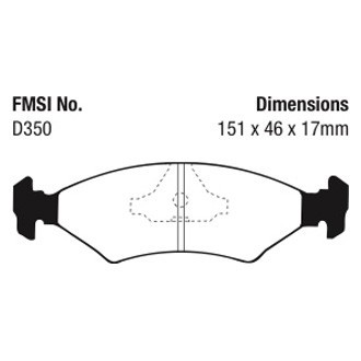 Ferrari Mondial 1990-1993 Rear Brake pad