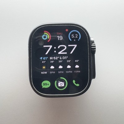 Apple Watch Ultra 3 49mm Titanium GPS Cellular Black w/ Bands Case