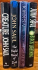 John Saul Lot 4 HC/DJ 1st Ed 1st Pt Right Hand Of Evil Creature Black Lightning.