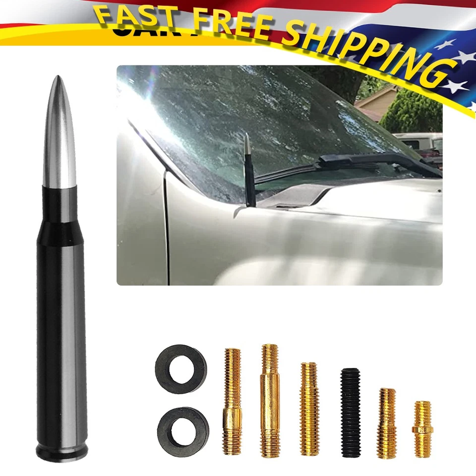 ANTENA BALA AUXITO 50 CAL para CHEVROLET SILVERADO 1500/2500/3500/GMC SIERRA Foto 2 de 4