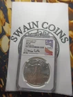 2024 AMERICAN SILVER EAGLE NGC MS70 EARLY RELEASES MIKE CASTLE SIGNED ED115