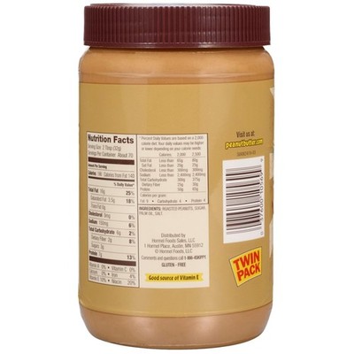 40oz x2 Natural Creamy Peanut Butter^-