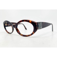 Yves Saint Laurent Vintage Tortoise Oval Sunglasses Frames Italy 6560 Y644 140