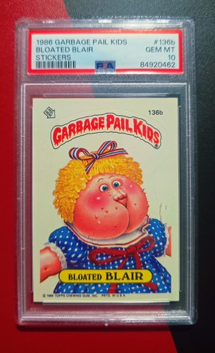 1986 BLOATED BLAIR (136B) Topps Garbage Pail Kids Series 4 (PSA 10) GPK