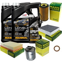 Mann Inspektionspaket 11L Mannol Longlife 5W-30 FüR Mercedes W163 ML 400 CDI