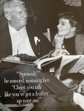 Katharine Hepburn, Spencer Tracy, Full Page Vintage Pinup, aa