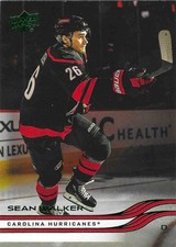 2025/26 Upper Deck Series 2 Holiday Green Sean Walker Carolina Hurricanes