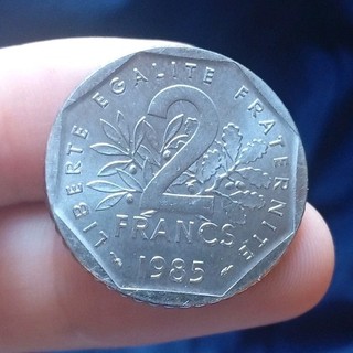 Slendide et Rare monnaie de 2 Francs Semeuse année 1985