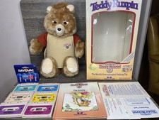Teddy Ruxpin Worlds of Wonder 1985 Original Box with Cassette Tapes And Book