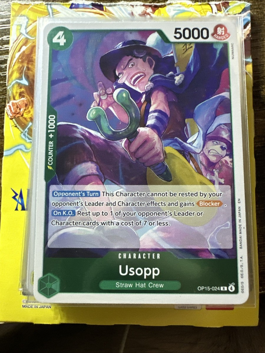 Usopp OP15-024 R, Adventure on Kami's Island, One Piece Card Game