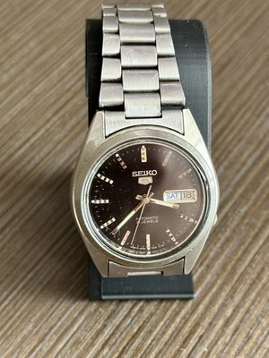 Vintage Seiko 5 7S26-3170 Automatic 21 Jewels Black Dial Men s Watch Japan