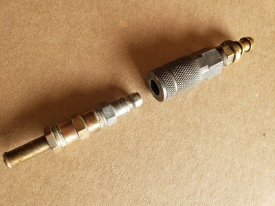 2 Vintage Air Hose Couplers for Tank and Nozzle
