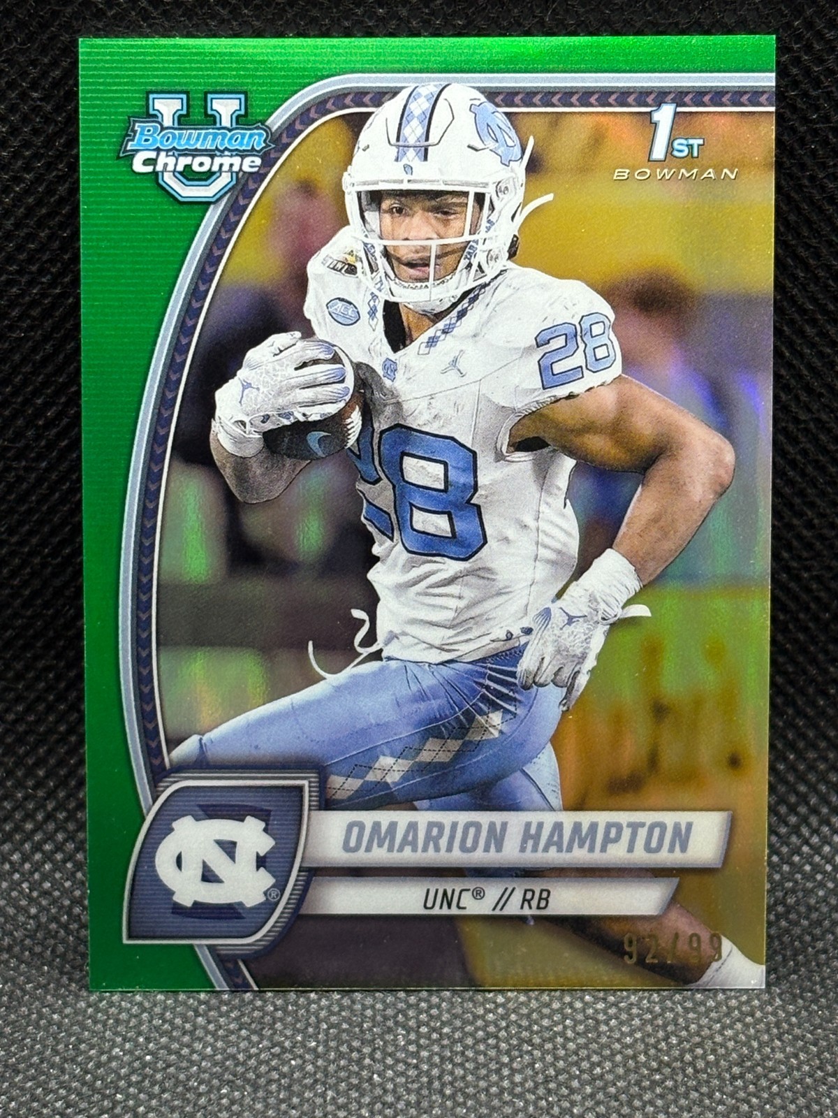 2024 Bowman U Chrome Omarion Hampton 1st Green Refractor /99